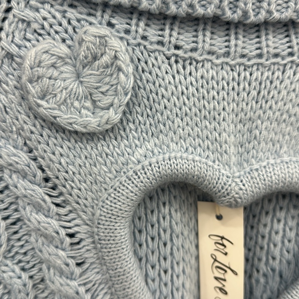 NEW for love and lemons rebecca heart sweater - Picture 5 of 5